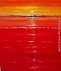 Sea Dream in Red VII Khun Suthirak Paintings - Red on the Sea 03 by 2011